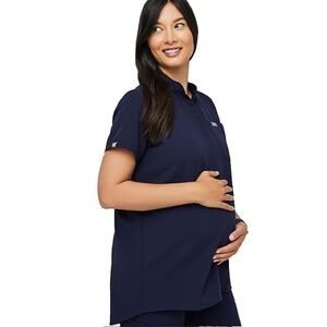 NWT FIGS Kitale Maternity Scrub Top 2.0 Navy Size XXL